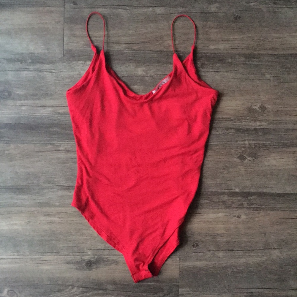 Red bodysuit